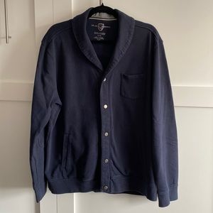 Black Brown 1826 - Navy Snap Up Cardigan